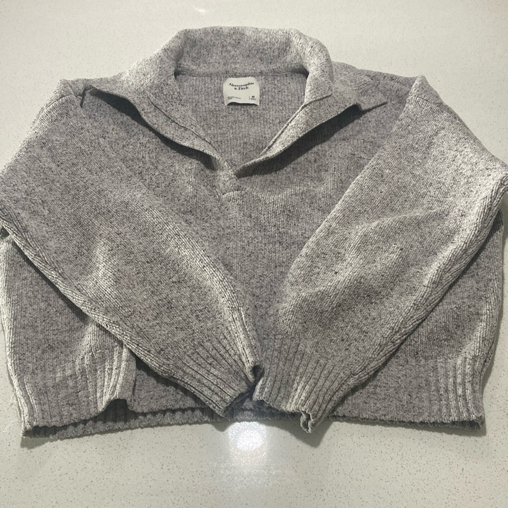 Abercrombie Chenille Notch Sweater